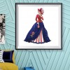 Dress Lady- Full Round Diamond Painting