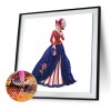 Dress Lady- Full Round Diamond Painting