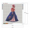 Dress Lady- Full Round Diamond Painting