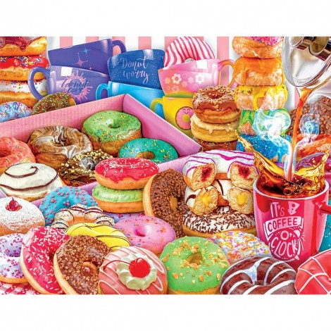 Colorful Donuts -Full Round Diamond Painting