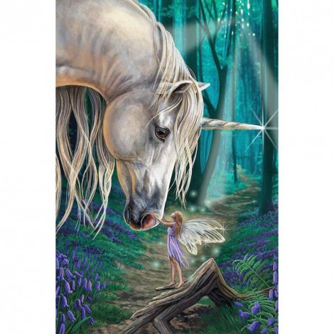Unicorn and Elf - Full Round Diamond Painting