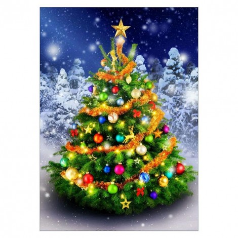 Xmas tree - Full Round Diamond Painting