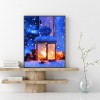 Snow Lantern- Full Round Diamond Painting