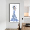 Dress Lady- Full Round Diamond Painting