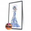 Dress Lady- Full Round Diamond Painting