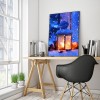 Snow Lantern- Full Round Diamond Painting
