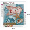 Beach  - Full Round Diamond Painting(30*30cm)