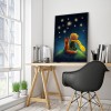 Boy Puppy Star Sky - Full Round Diamond Painting