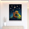Boy Puppy Star Sky - Full Round Diamond Painting