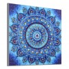 Blue Mandala Element - Crystal Rhinestone Diamond Painting(25*25cm)
