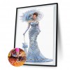 Dress Lady- Full Round Diamond Painting