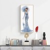 Dress Lady- Full Round Diamond Painting