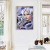 Beauty Tiger- Full Round Diamond Painting