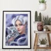 Beauty Tiger- Full Round Diamond Painting