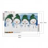 Christmas  Snowman- Full Round Diamond Painting