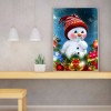 Red Cheeks Snowman- Full Round Diamond Painting