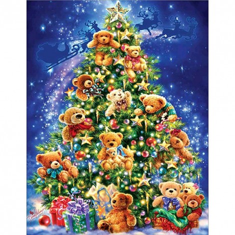 Christmas Tree - Full Round Diamond Painting(40x50cm)