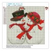 Snowman - Full Round Diamond Painting(30*30cm)