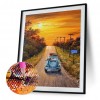 Driving Car - Full Round Diamond Painting
