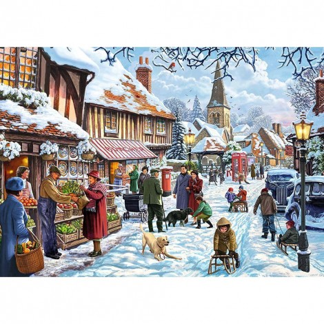 Town - Full Round Diamond Painting