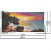 Seaside Sunrise -Full Round Diamond Painting(80*40cm)