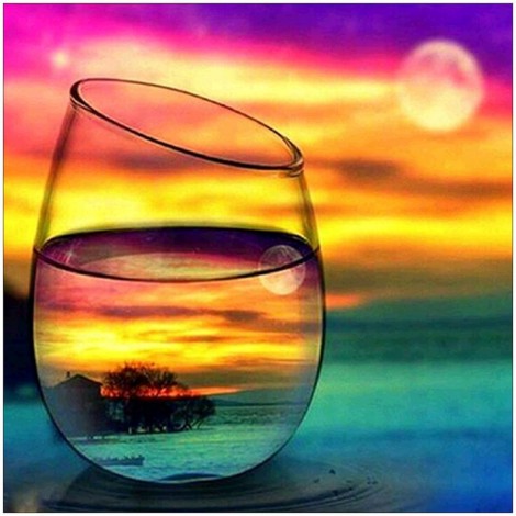 Cup View - Full Round Diamond Painting