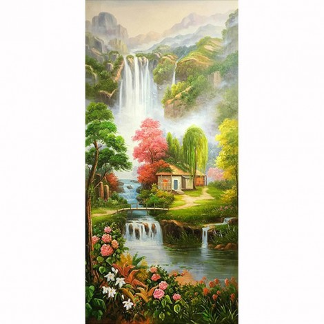 Mountain  - Full Round Diamond Painting(100x50cm)