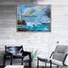 Sea Lighthouse View - Full Round Diamond Painting
