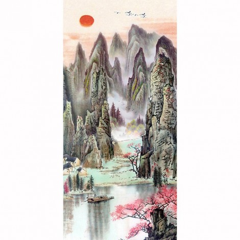 Mountain  - Full Round Diamond Painting(100x50cm)