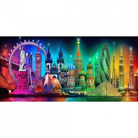 Urban Landmark - Full Round Diamond Painting(100*50cm)