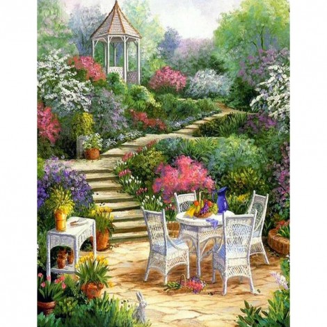 Quiet Garden - Full Square Diamond Painting(40x50cm)