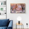 Pink House - Full Round Diamond Painting