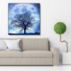 Tree Moon - Full Round Diamond Painting