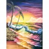 Beach Coconut Tree - Full Round Diamond Painting