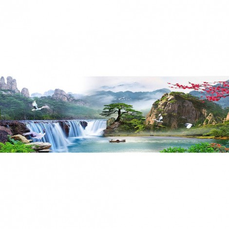 Spring Landscape - Full Round Diamond Painting(80*30cm)