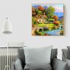 Relaxing Village - Full Round Diamond Painting