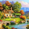 Relaxing Village - Full Round Diamond Painting