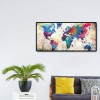 World Map - Full Round Diamond Painting(80*40cm)