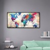 World Map - Full Round Diamond Painting(80*40cm)