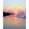 Heart Beach - Full Round Diamond Painting