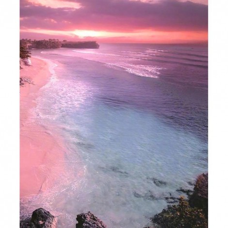 Beach  - Full Round Diamond Painting