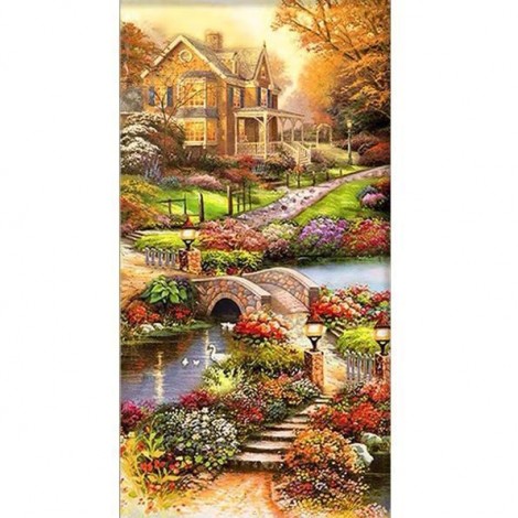 Village -Full Round Diamond Painting(85*45cm)