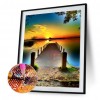 Sunset Bridge - Full Round Diamond Painting