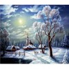 Snow Scene - Full Round Diamond Painting (30*30CM)