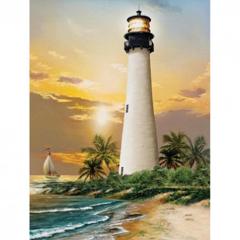 Lighthouse - Full Round Diamond Painting