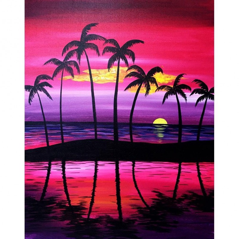 Beach Coconut Tree -...