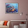 Sea Turtle and Fish - Full Round Diamond Painting
