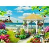 Sea Lighthouse Landscape - Full Round Diamond Painting