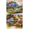 Countryside - Flower Crystal Rhinestone Diamond Painting(85*45cm)