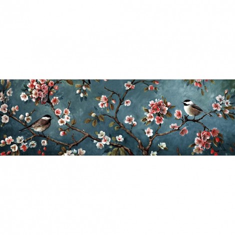Spring Branch Bird - Full Round Diamond Painting(80*30cm)